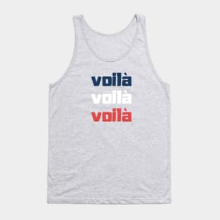 Voilà French Design Pink words Tank Top